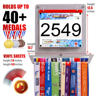 Race Bib & Medal Holder, Square